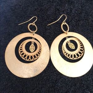 Gold earrings